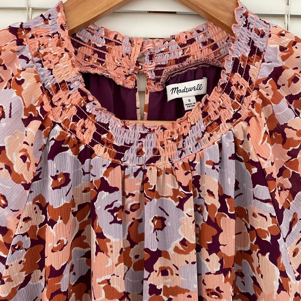 Madewell Floral Mini Dress size S